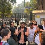 ABVP ने किया NCWEB JMC केंद्र की 500 से अधिक छात्राओं के साथ प्रदर्शन, पिछले साल हुई थीं फेल अब जांच के दिए गए आदेश