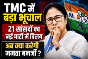 TMC में बड़ा राजनीतिक संकट: 21 सांसदों के विलय से बदले बंगाल के सियासी समीकरण